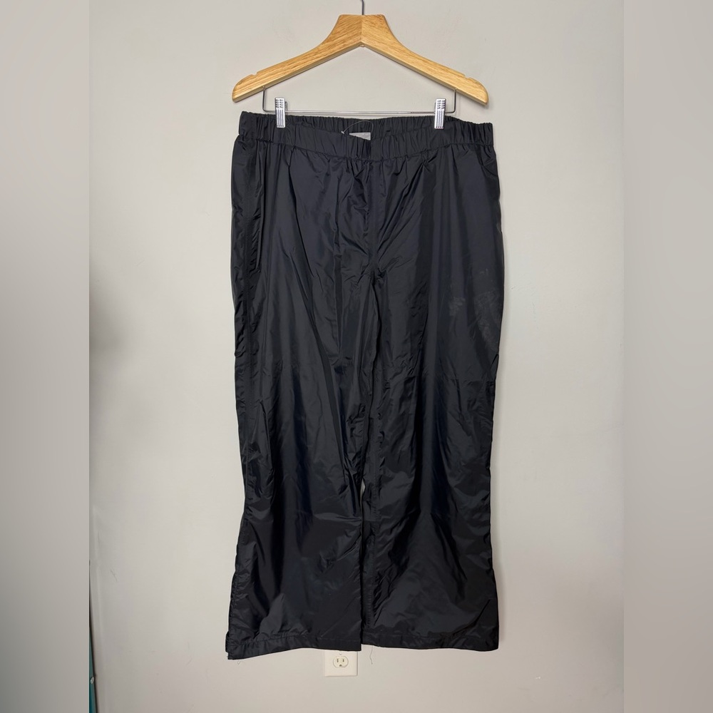 Columbia Waterproof Packable Black Pants Rain Gear Size 1X Short